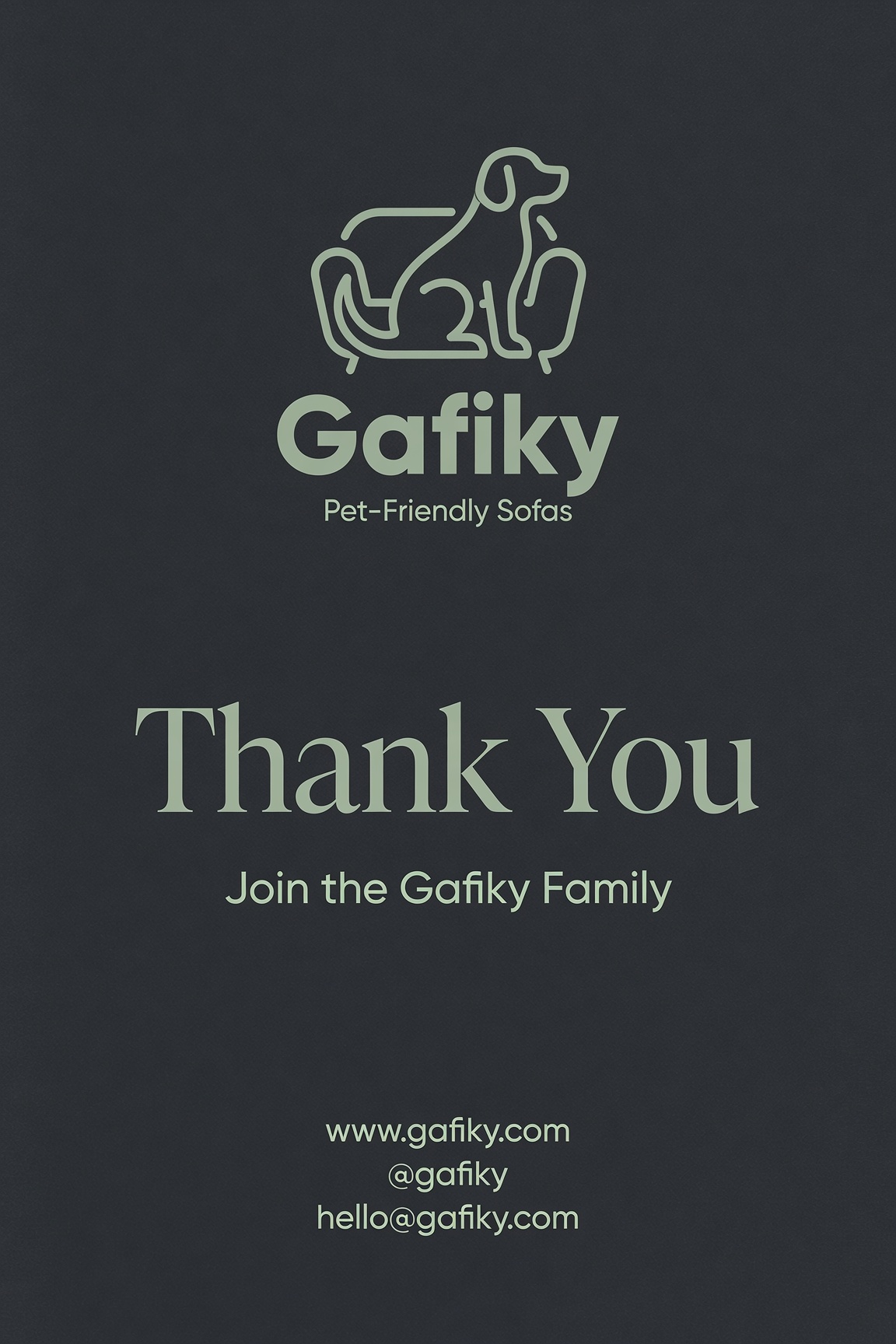 Thank you join the Gafiky family