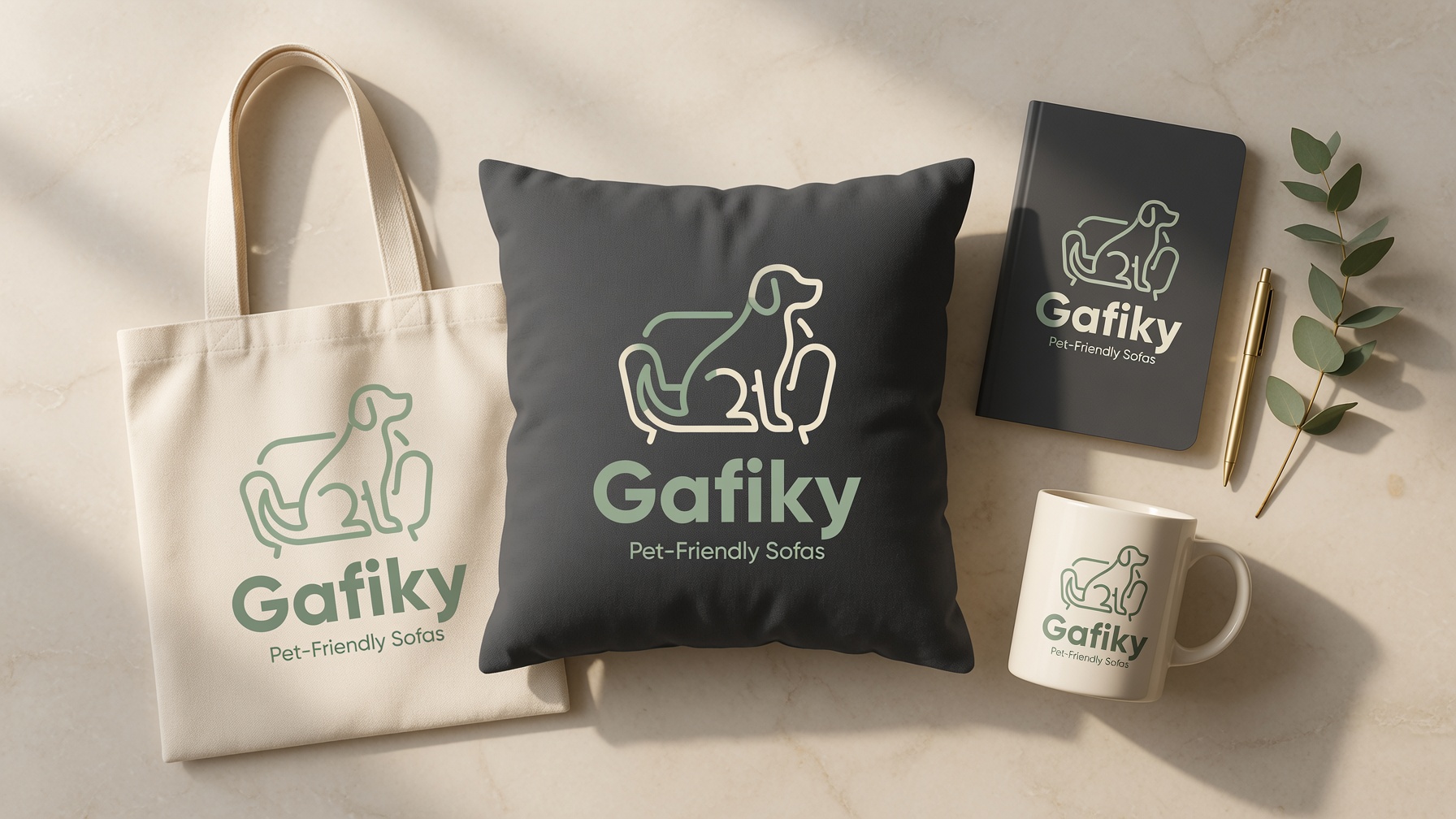 Gafiky merch flatlay
