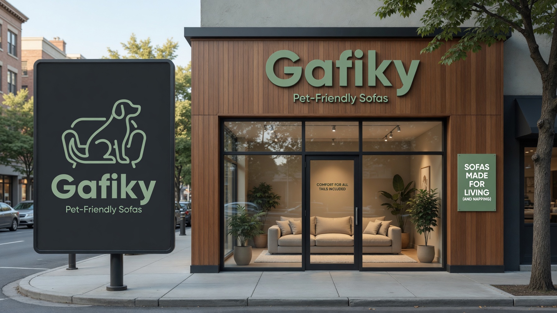 Gafiky storefront slogans